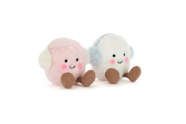 Jellycat Amuseables Toastie Pink and White Marshmallows Jellycat Amuseables Toastie Pink and White Marshmallows