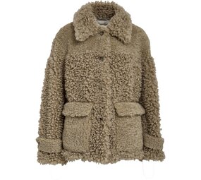 Peppercorn Wendy Faux Fur Jacket – Spray Green