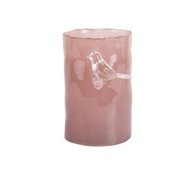 Present Time Vase Bird On Branch Small - Soft Pink Present Time Vase Bird On Branch Small - Soft Pink