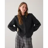 Summum Woman Cardigan loop stitch knit - Anthracite Summum Woman Cardigan loop stitch knit - Anthracite