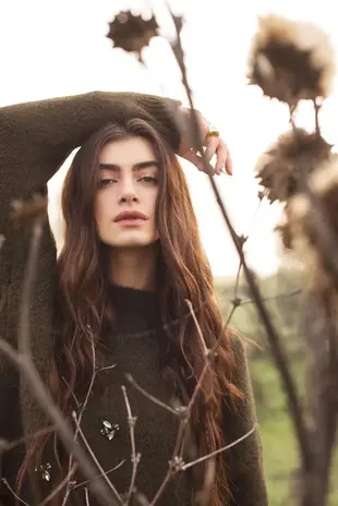 Summum Woman Embellished sweater cozy melange knit - Darkcamo