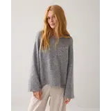 Summum Woman Oversized sweater stretchy wool alpaca blend knit - Mist Summum Woman Oversized sweater stretchy wool alpaca blend knit - Mist