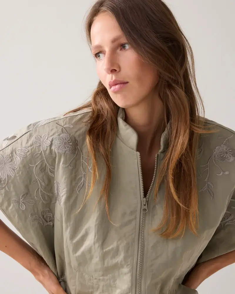 Summum Woman Gilet Padded embroidery - Darkcamo