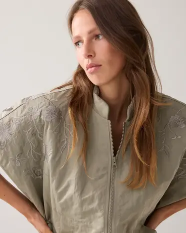 Summum Woman Gilet Padded embroidery - Darkcamo