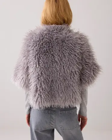 Summum Woman Jacket Faux furry - Mist