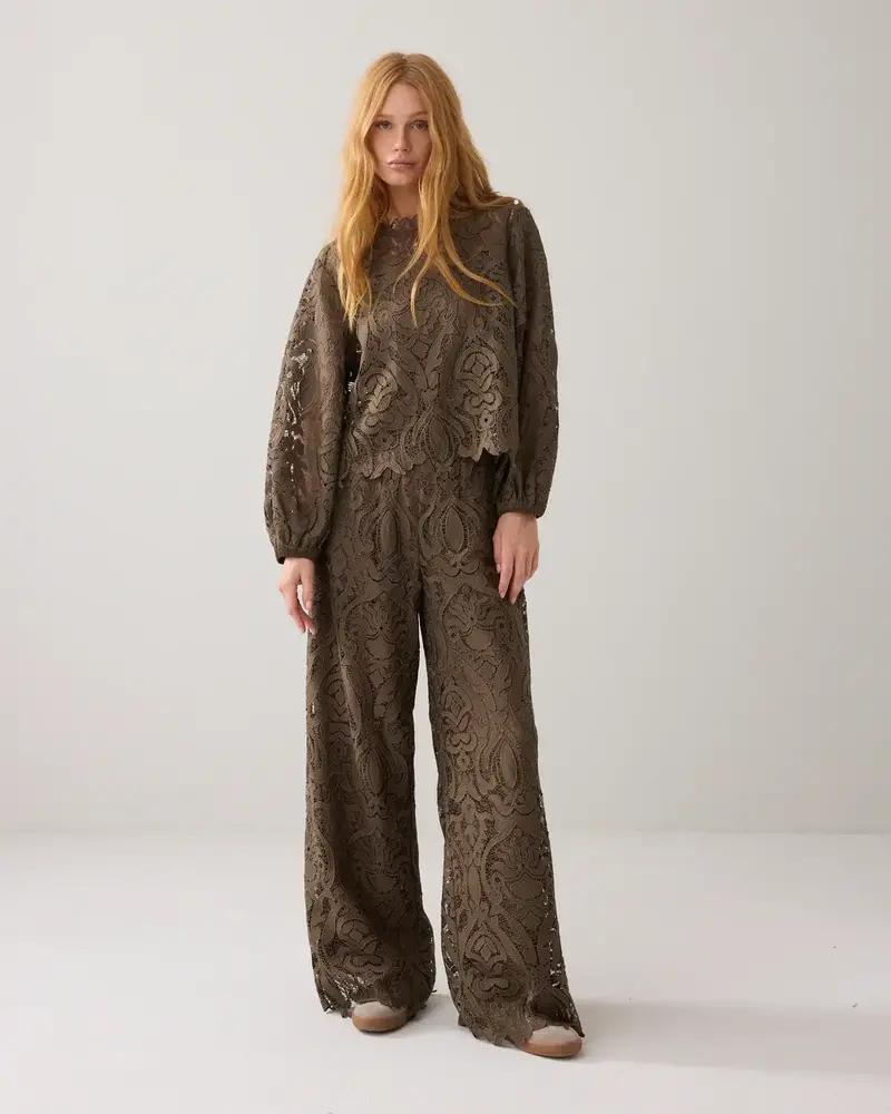 Summum Woman Blouse Lace - Darkcamo