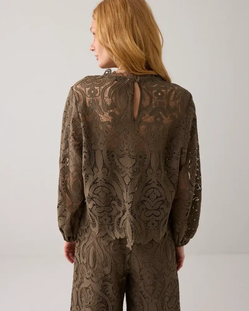 Summum Woman Blouse Lace - Darkcamo
