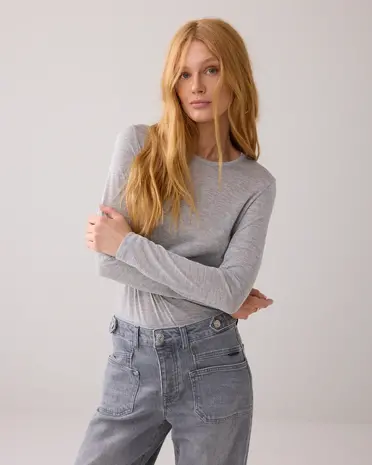 Summum Woman Top Soft lurex - Mist