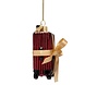 Vondels Ornament burgundy ribbed suitcase