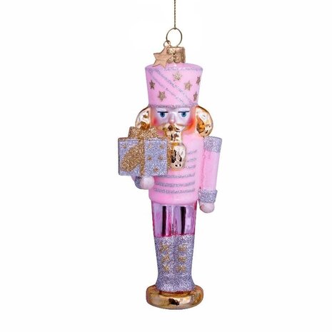 Vondels Ornament pastel pink nutcracker