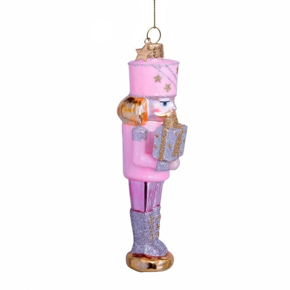 Vondels Ornament pastel pink nutcracker