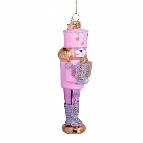 Vondels Ornament pastel pink nutcracker