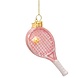 Vondels Ornament opal soft pink tennis racket