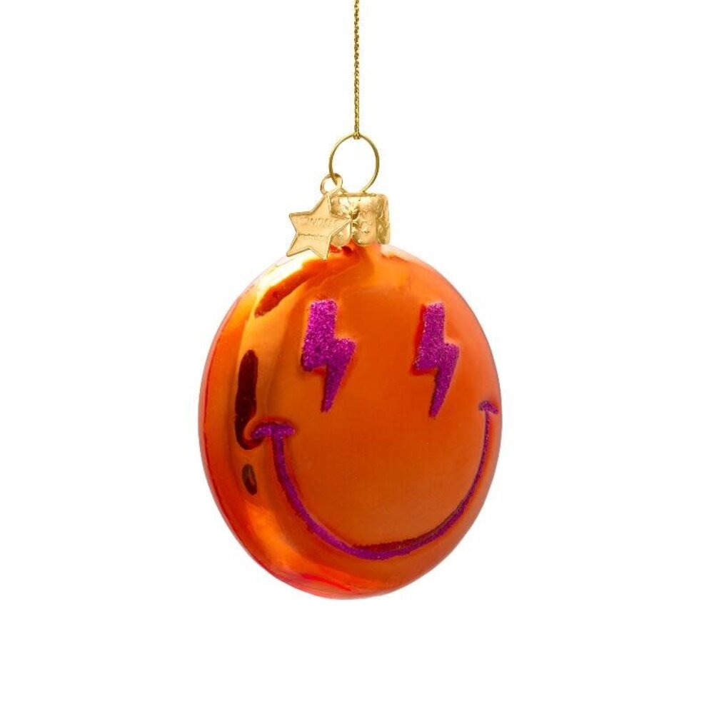 Vondels Ornament orange smiley