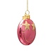 Vondels Ornament rose pink smiley w/ star eyes