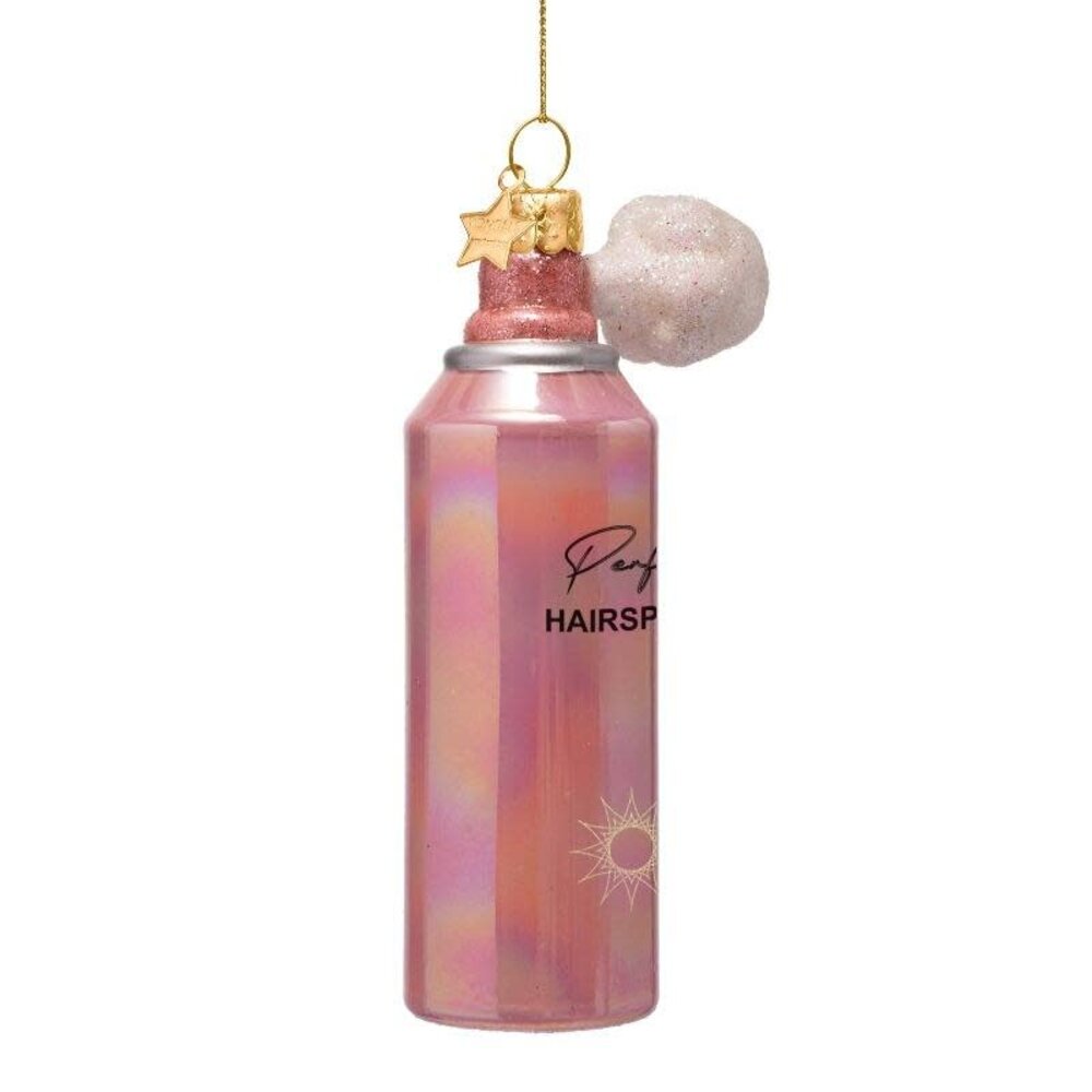 Vondels Ornament pink oil hairspray