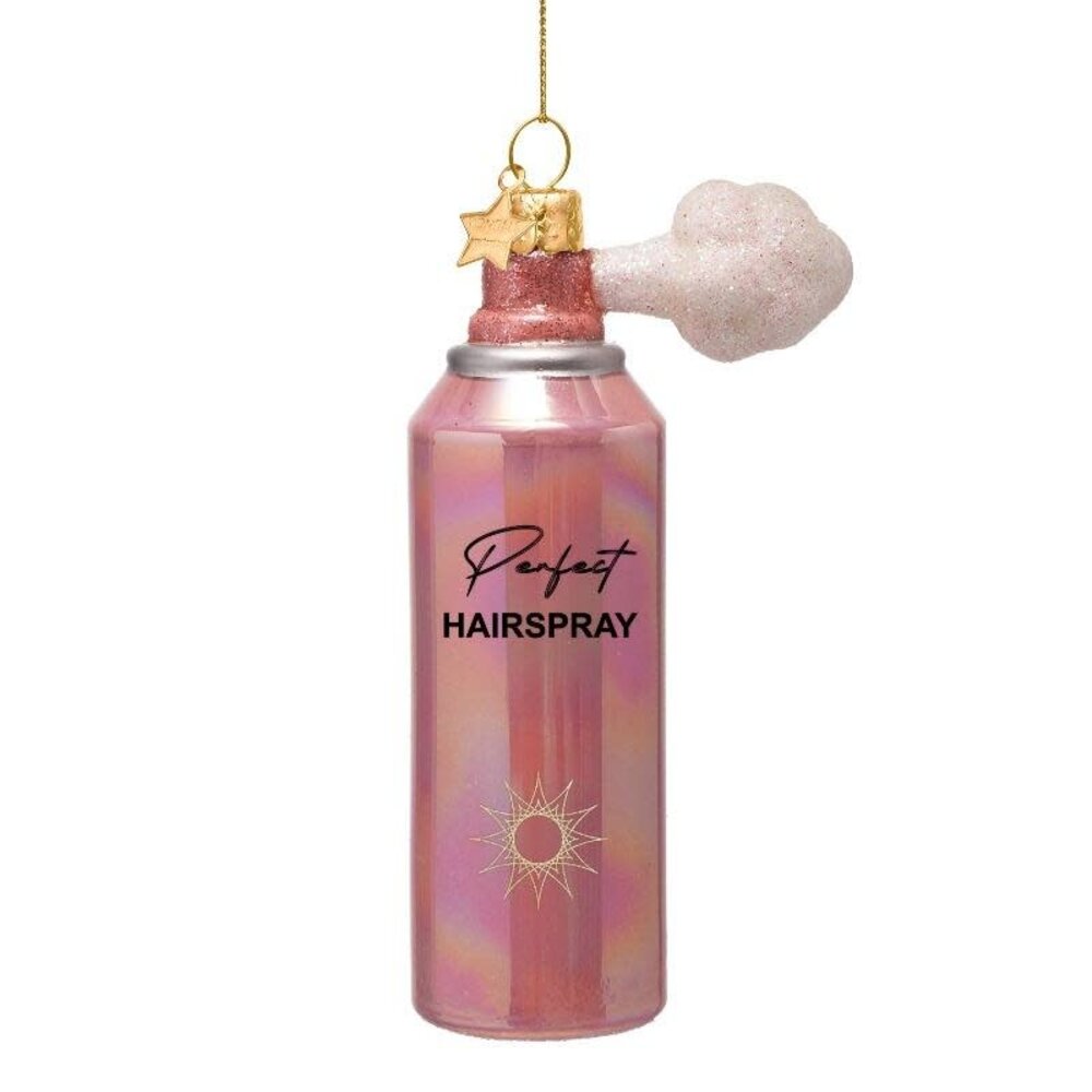 Vondels Ornament pink oil hairspray