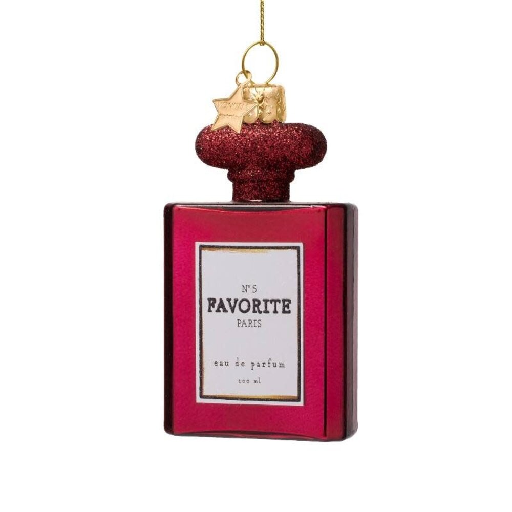 Vondels Ornament burgundy perfume w/glitters