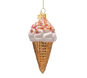 Vondels Ornament multicolor ice cream w/sprinkles Vondels Ornament multicolor ice cream w/sprinkles