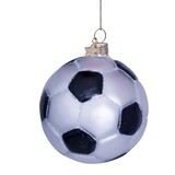 Vondels Ornament white/black glitter football Vondels Ornament white/black glitter football