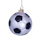 Vondels Ornament white/black glitter football