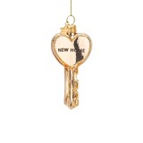 Vondels Ornament shiny gold key w/new home Vondels Ornament shiny gold key w/new home