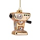 Vondels Ornament shiny gold coffee machine