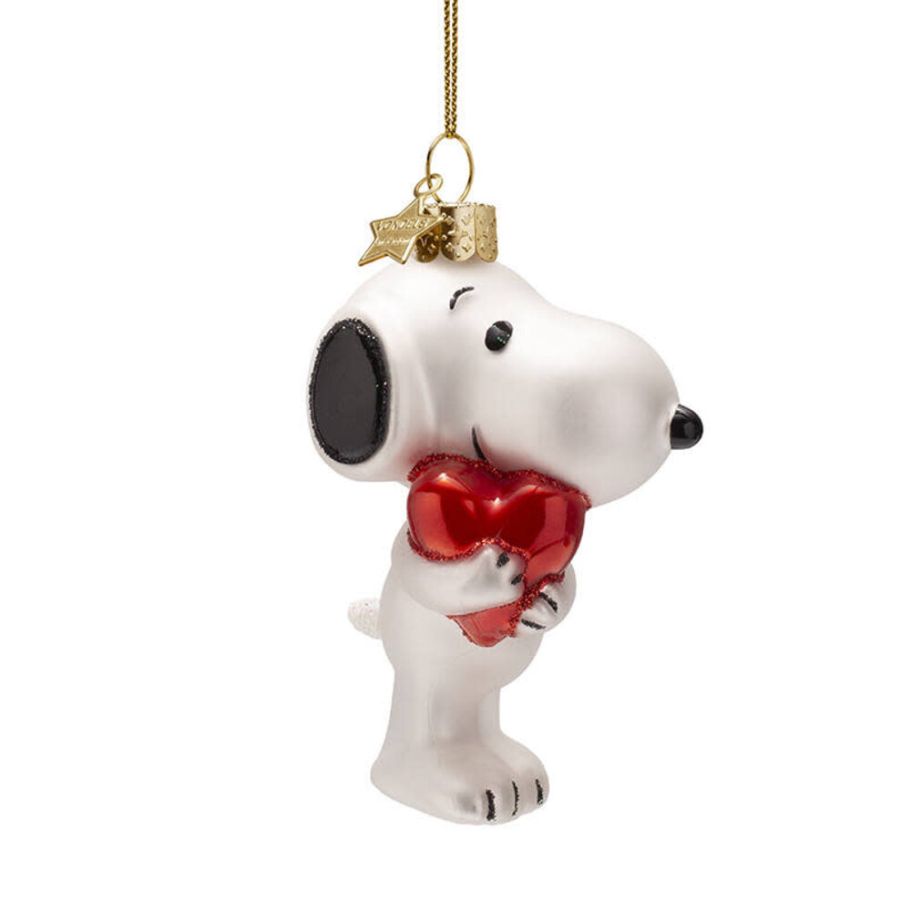 Vondels Ornament Snoopy/Peanuts w/ heart