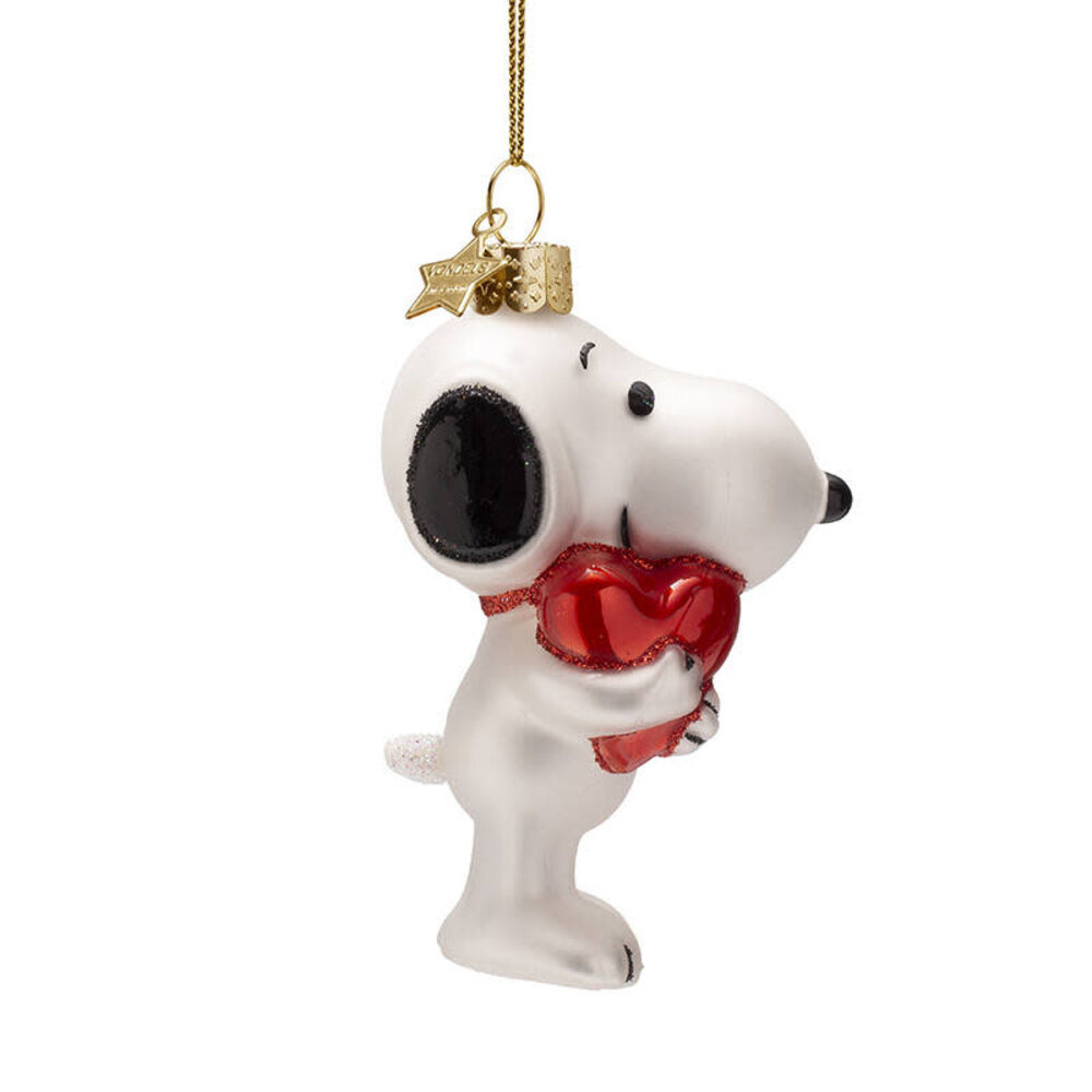 Vondels Ornament Snoopy/Peanuts w/ heart