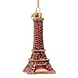 Vondels Ornament burgundy Eiffel tower