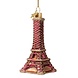 Vondels Ornament burgundy Eiffel tower
