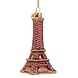 Vondels Ornament burgundy Eiffel tower