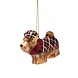 Vondels Ornament burgundy scottish terrier w/red t-shirt