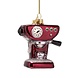 Vondels Ornament burgundy coffee machine