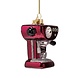Vondels Ornament burgundy coffee machine
