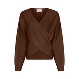 MSCH Zinelle Hope Wrap Pullover - Slate Black Melange MSCH Zinelle Hope Wrap Pullover - Slate Black Melange