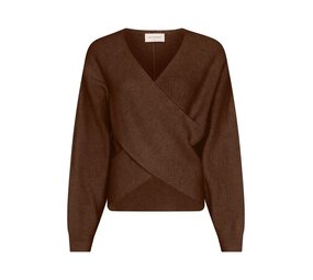 MSCH Zinelle Hope Wrap Pullover - Slate Black Melange