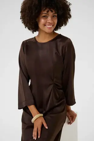 Culture Mollie Dress - Coffee Bean