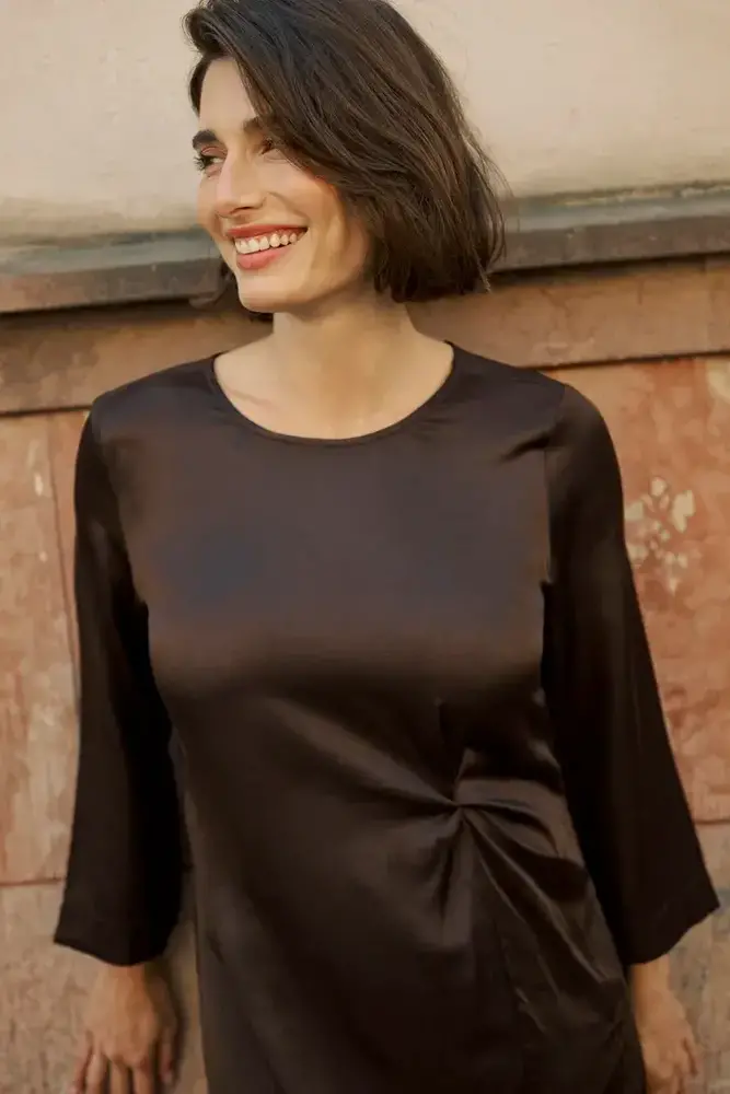 Culture Mollie Dress - Coffee Bean