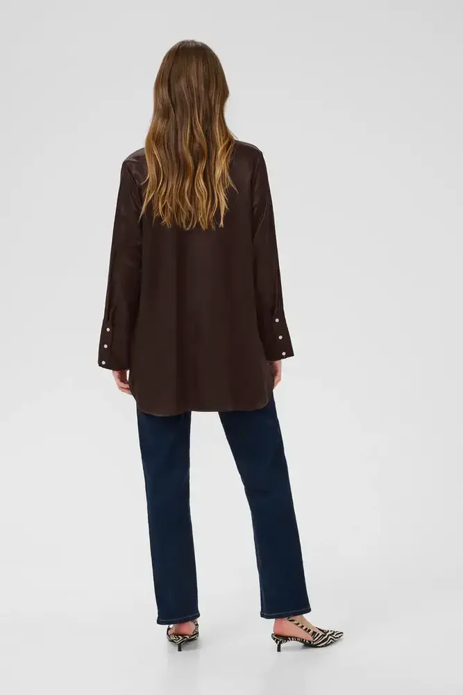 Culture Mollie Shirt - Coffee Bean