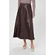 Culture Lilli PU Skirt - Decadent Chocolate