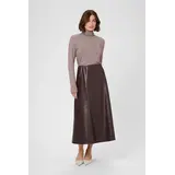 Culture Lilli PU Skirt - Decadent Chocolate Culture Lilli PU Skirt - Decadent Chocolate