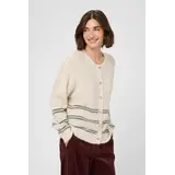 Culture Bernie Cacheia Cardigan - Whitecap Melange/Grey Stripes Culture Bernie Cacheia Cardigan - Whitecap Melange/Grey Stripes