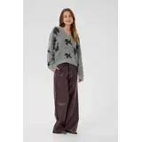 Culture Freya Pullover - Mid Grey/Black Melange Culture Freya Pullover - Mid Grey/Black Melange