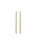 Uyuni LED taper candle, Oyster grey, Smooth, 2-pack, 2,3x25 cm Uyuni LED taper candle, Oyster grey, Smooth, 2-pack, 2,3x25 cm