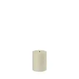 Uyuni LED pillar candle, Oyster grey, Smooth, 7,8x10 cm Uyuni LED pillar candle, Oyster grey, Smooth, 7,8x10 cm