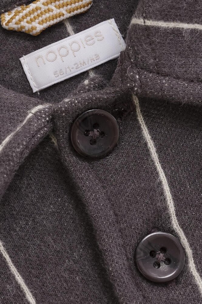 Noppies Vest Seeley - Stripe Pattern Dark Grey