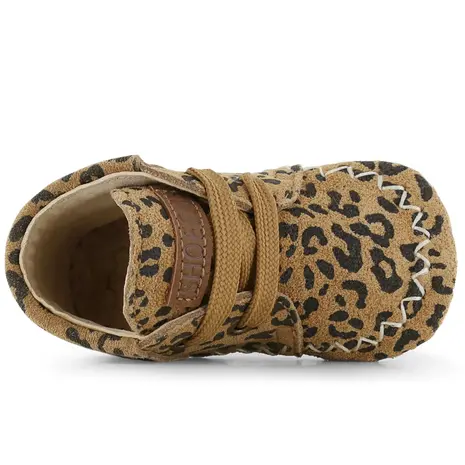 Shoesme Panterprint Babyschoentje met franjes Shoesme Panterprint Babyschoentje met franjes