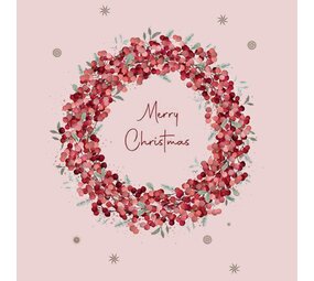 Ppd Servetten  Christmas in Rosé 33x33 Ppd Servetten  Christmas in Rosé 33x33