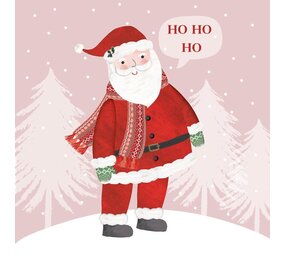 Ppd Servetten  Santa in Rosé 33x33 Ppd Servetten  Santa in Rosé 33x33